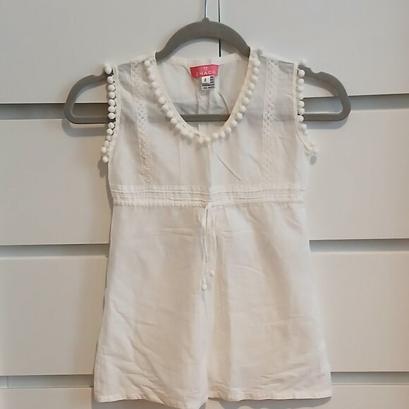 CHACH Lovely Cotton Beach Cover up - girls size 8 - Picture 3 of 5